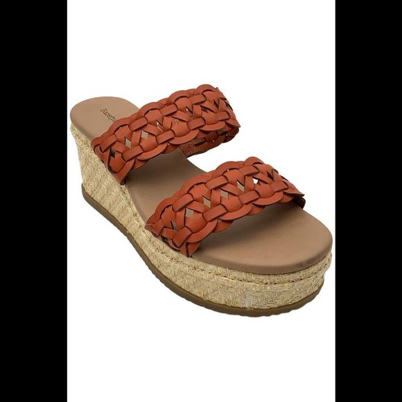 Baretraps Women's Skylar Wedge Sandal Orange - Medium - Picture 1 of 3